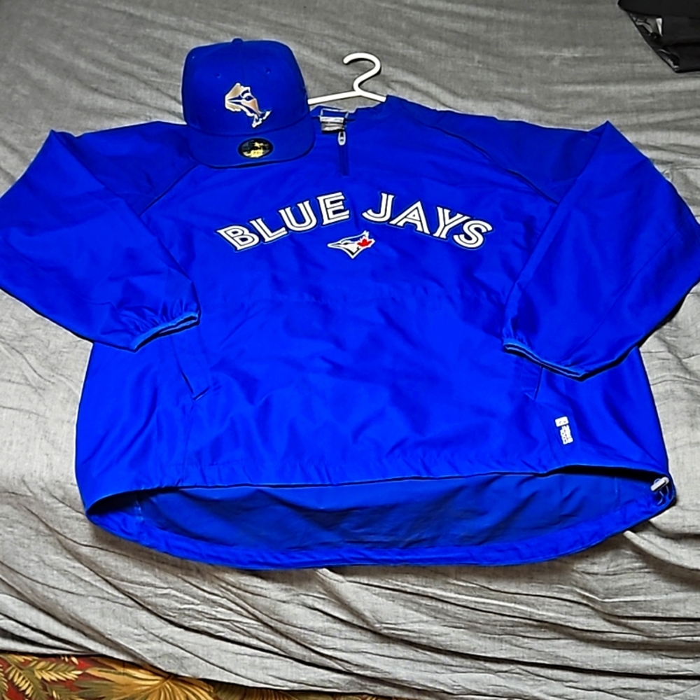 Blue Jay's pull over Jersey with ball cap